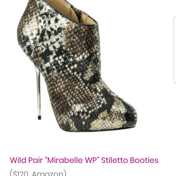 Snakeskin bling booties - Picture 3 of 5